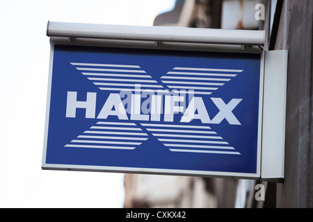 Halifax bank signe, Angleterre Banque D'Images