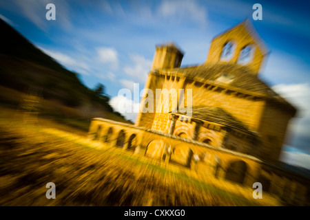 Église Sainte Marie de Eunate. Muruzabal, Navarre, Espagne. Banque D'Images