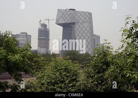 Bâtiment de CCTV Beijing Chine Banque D'Images