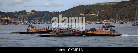 Ferry inférieur Dartmouth, Devon, Angleterre. Banque D'Images