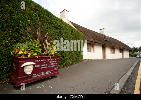 Le berceau de poète écossais Robert Burns à Murdoch's Lone, Alloway. Ayr. 8611 SCO Banque D'Images