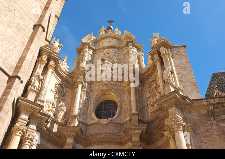 Détail de l'architecture, la cathédrale de Valence Espagne Banque D'Images