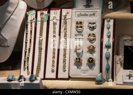 La fenêtre de magasin de bijoux, Juneau, Alaska, USA Banque D'Images