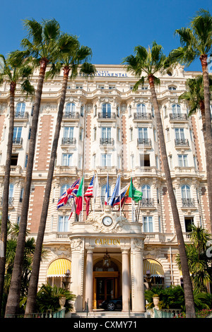 L'hôtel InterContinental Carlton Cannes situé à La Croisette à Cannes sur la côte d'Azur, France Banque D'Images