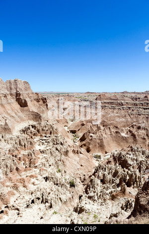 Voir de près des fenêtres Trail, Badlands National Park, South Dakota, USA Banque D'Images