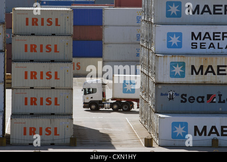 Trinity container terminal port de Felixstowe, Suffolk, UK. Banque D'Images