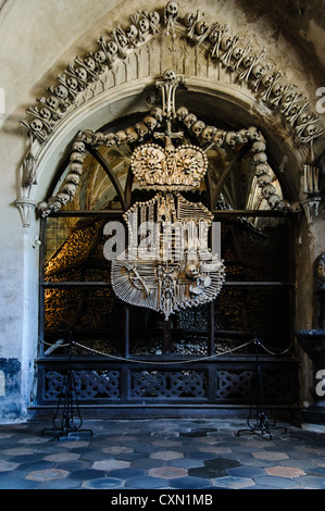 Sedlec ossuaire, Kutna Hora, République tchèque Banque D'Images