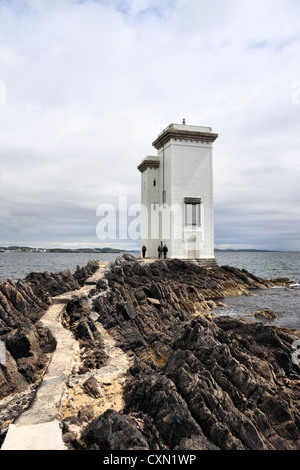 Le phare de Port Ellen, Isle of Islay, Hébrides intérieures, Ecosse Banque D'Images