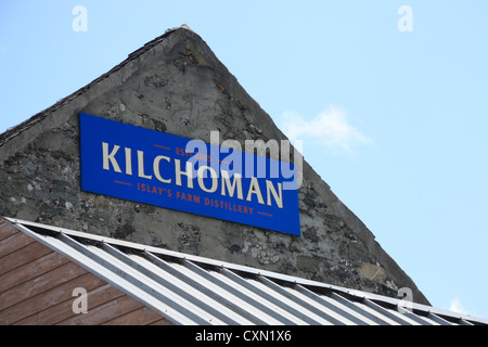 La distillerie de malt whisky Kilchoman, Islay, Hébrides intérieures, Ecosse Banque D'Images