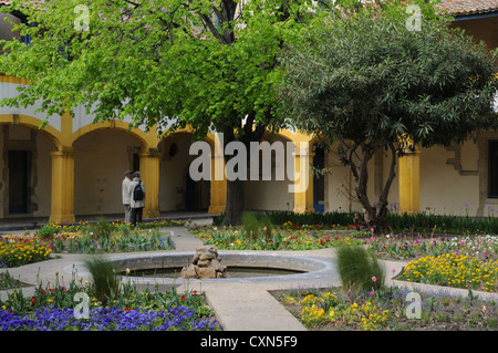 Vue sur les célèbres jardins de l'espace van Gogh à Arles, France, Europe, Union européenne Banque D'Images