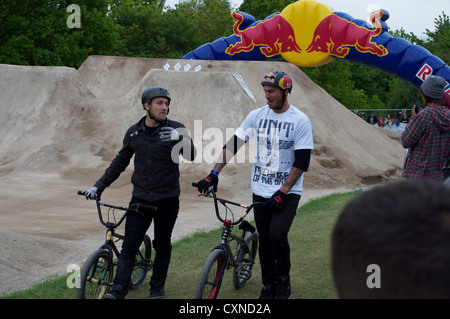 BMX lors du Red Bull Empire of Dirt compétition à Alexandria Palace à Londres Banque D'Images