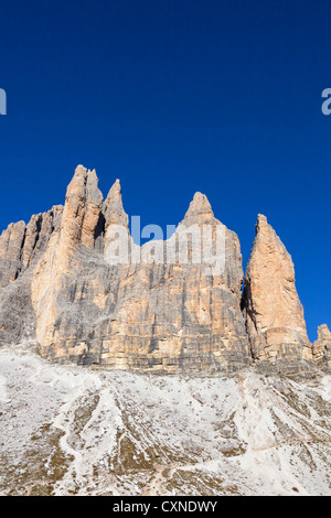 Drei Zinnen pics de montagne Dolomites dans Banque D'Images