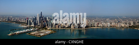 Photographie aérienne Chicago, Illinois Banque D'Images
