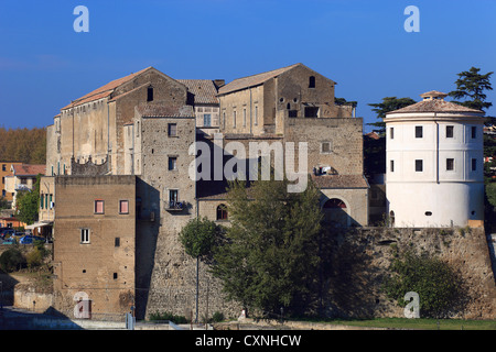 L'Italie, Campanie, Sant'Agata de' Goti, le château Banque D'Images