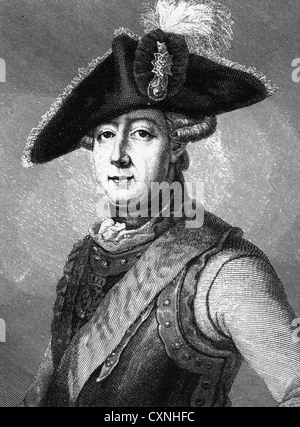 FRIEDRICH Wilhelm von SEYDLITZ (1721-1773) général de cavalerie Prissian Banque D'Images