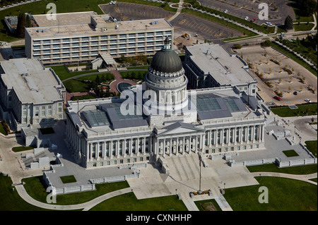 Photographie aérienne Utah State Capitol building, Salt Lake City, Utah Banque D'Images