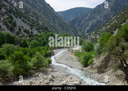 Jusqu'à la vallée de Rumbur, Chitral, Khyber-Pakhtunkhwa, Pakistan Banque D'Images