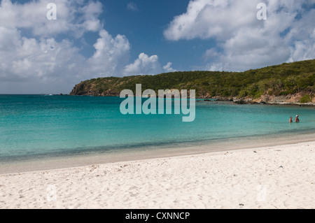 USA, USVI, St John. Escapade d'hiver Tropical. L'établissement paisible et non surpeuplé à Salt Pond Bay Banque D'Images