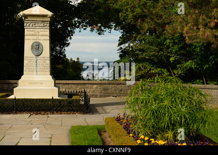 Monument à Queenston Heights Rivière Niagara ontario canada d'héroïne Laura Secord dans la guerre de 1812 avec les États-Unis Banque D'Images