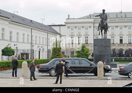 Le président américain Barack Obama visite en Pologne. Banque D'Images