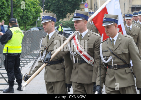 Garde de cérémonie - Représentant de l'Armée polonaise Banque D'Images