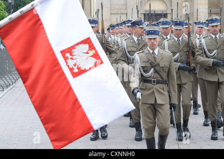 Garde de cérémonie - Représentant de l'Armée polonaise Banque D'Images