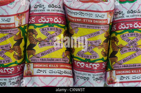 Beedies indiennes / Cigarettes Beedi / Banque D'Images