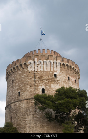 La Tour Blanche de Thessalonique en Grèce Banque D'Images