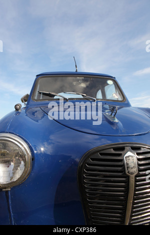 Austin A30 bleu, la voiture classique, Suffolk, UK Banque D'Images