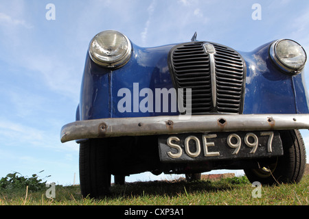 Austin A30 bleu, la voiture classique, Suffolk, UK Banque D'Images