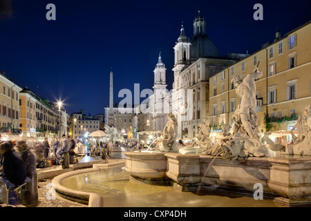 Piazza Navona Rome Italie Banque D'Images