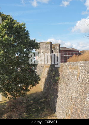 Les murs de la ville de Canterbury, Kent, Angleterre Banque D'Images