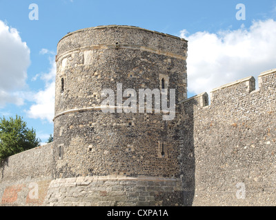 Les murs de la ville de Canterbury, Kent, Angleterre Banque D'Images