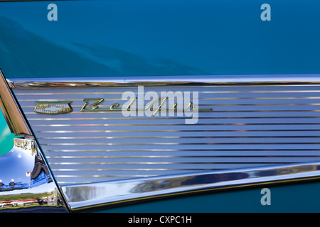 Abstract view1958 Chevrolet Bel Air Impala Coupé Sport Hardtop Banque D'Images