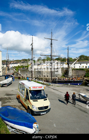 Port de Charlestown à Cornwall Banque D'Images