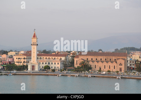 Un matin panorama sur Zakynthos, Grèce Banque D'Images