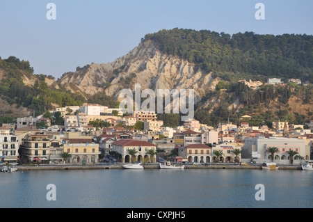 Un matin panorama sur Zakynthos, Grèce Banque D'Images