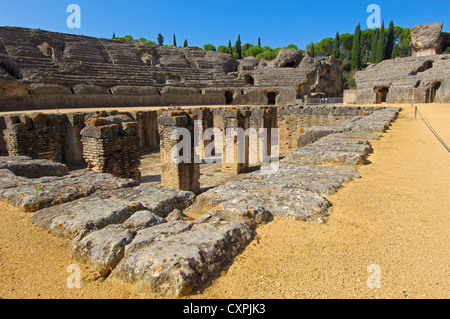 Santiponce, Italica, Romain ruines d'Italica, Séville, Andalousie, Espagne, Europe Banque D'Images