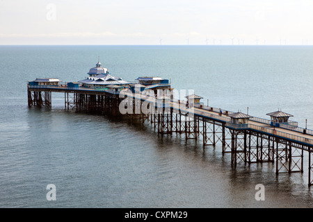 Jetée victorienne à Llandudno, au nord du Pays de Galles Banque D'Images