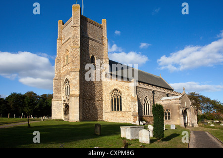 L'église paroissiale de St Barthélemy à Orford Suffolk Angleterre Banque D'Images