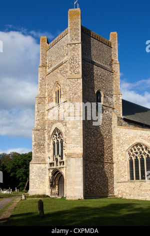 L'église paroissiale de St Barthélemy à Orford Suffolk Angleterre Banque D'Images