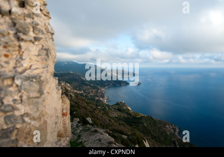 Côte sud de Monte Argentario, Grosseto, Toscane, Italie Banque D'Images