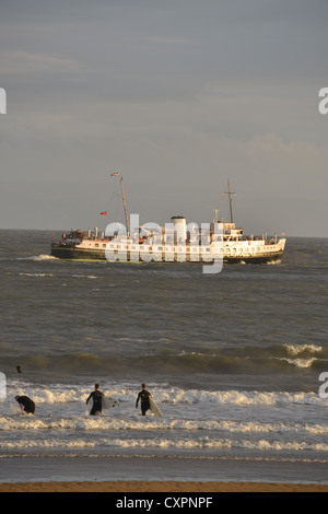 Le bateau à vapeur Waverley Porthcawl Banque D'Images