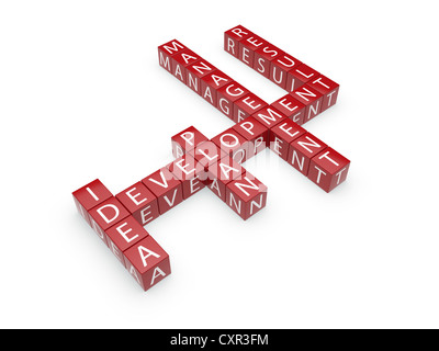 3d illustration de texte isolé sur fond blanc Banque D'Images