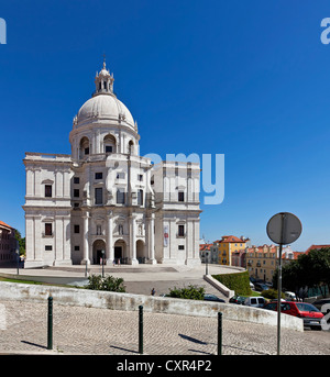 L'église de Santa Engrácia, mieux connu sous le nom de Panthéon National (Panteão Nacional). Lisbonne, Portugal. L'architecture baroque du 17ème siècle Banque D'Images