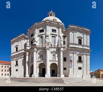 L'église de Santa Engrácia, mieux connu sous le nom de Panthéon National (Panteão Nacional). Lisbonne, Portugal. L'architecture baroque du 17ème siècle Banque D'Images