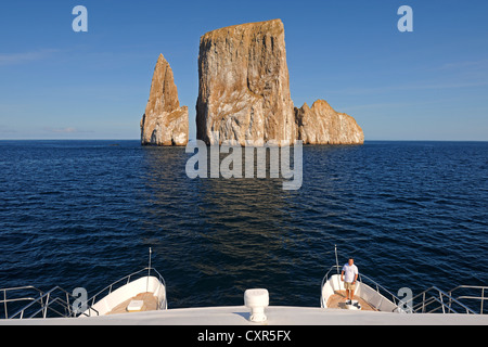Kicker Rock, près de l'île de San Cristóbal, îles Galapagos, UNESCO World Heritage Site, Equateur, Amérique du Sud Banque D'Images