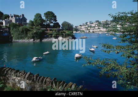 Cove, sur l'estuaire de la rivière Dart, près de Dartmouth, Devon, Angleterre du Sud-Ouest, en été, avec Kingswear dans l'arrière-plan Banque D'Images