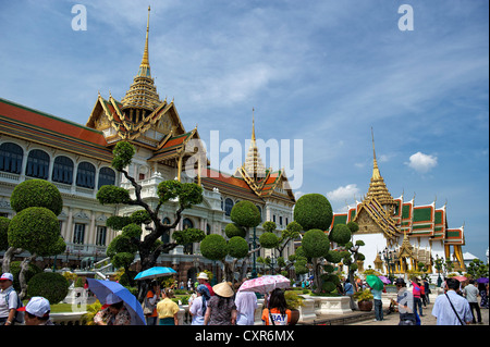 Chakri Maha Prasat, Grand Palace, Bangkok, Thailande, Asie Banque D'Images