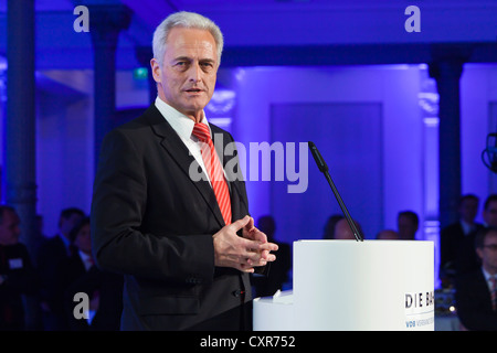 Peter Ramsauer, CSU, le ministre fédéral des Transports, de la construction et des Affaires urbaines, lors de la réception du Nouvel An de la Banque D'Images